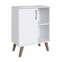 Ver imagem 3 de Gabinete para Banheiro 60cm com 1 Porta e 2 Prateleiras BA305 sem Cuba Branco