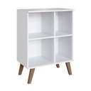 Ver imagem 2 de Gabinete para Banheiro 60cm com 1 Porta e 2 Prateleiras BA305 sem Cuba Branco