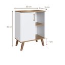 Ver imagem 4 de Gabinete para Banheiro 60cm com 1 Porta e 2 Prateleiras Ba305 sem Cuba