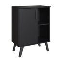 Ver imagem 3 de Gabinete para Banheiro 60cm com 1 Porta e 2 Prateleiras BA305 sem Cuba Preto