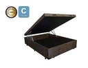 Ver imagem 3 de Cama Box Baú Casal Marrom 42x138x188 Suede