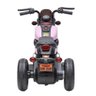 Moto Elétrica Infantil 6v Harley Triciclo Rosa Farol de Led e Sons com Música e Buzina - 4