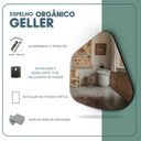 Ver imagem 6 de Espelho Orgânico 70cm X 50cm Moldura em Couro Ecológico Geller