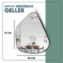 Ver imagem 3 de Espelho Orgânico 70cm X 50cm Moldura em Couro Ecológico Geller