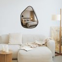 Ver imagem 5 de Espelho Orgânico 70cm X 50cm Moldura em Couro Ecológico Geller