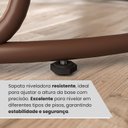 Ver imagem 6 de Mesa para Sala de Jantar Redonda 90cm MDF Ômega Marrom/Proa