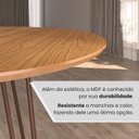 Ver imagem 5 de Mesa para Sala de Jantar Redonda 90cm MDF Ômega Marrom/Proa