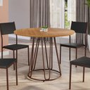 Ver imagem 2 de Mesa para Sala de Jantar Redonda 90cm Mdf Ômega