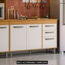 Ver imagem 1 de Balcão de Cozinha para Pia 120cm Emily Freijó/off Acetinado Z44 - Mpozenato