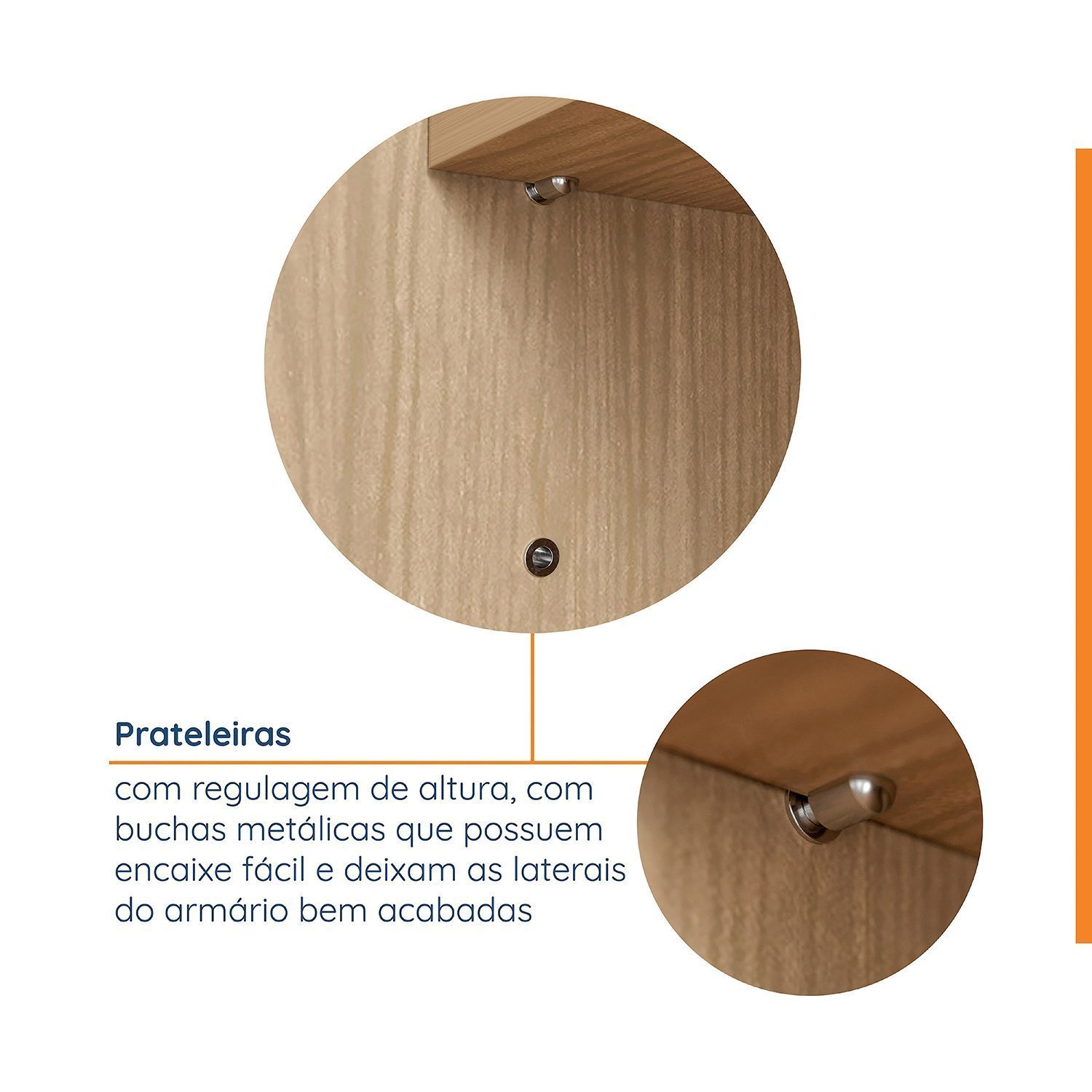 Conjunto Modulado Joy 2 Peças Nicho com 2 Gavetas e Sapateira Cabecasa Madeiramadeira - 9