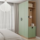 Ver imagem 1 de Conjunto Planejado Joy 2 Peças Nicho com 2 Gavetas e Sapateira CabeCasa MadeiraOriginals