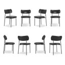 Ver mais imagens de Conjunto Mesa de Jantar Rústica de Madeira Maciça com 8 Cadeiras Mona