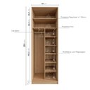 Ver imagem 5 de Guarda-roupa Modulado Joy Nichos com Cabideiro CabeCasa MadeiraOriginals