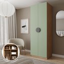 Ver imagem 3 de Guarda-Roupa Planejado Joy Nichos com Cabideiro CabeCasa MadeiraOriginals