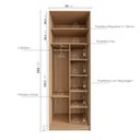 Ver imagem 7 de Guarda-Roupa Planejado Joy Nichos com Cabideiro CabeCasa MadeiraOriginals
