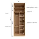 Ver imagem 7 de Guarda-roupa Modulado Joy Nichos com Cabideiro CabeCasa MadeiraOriginals