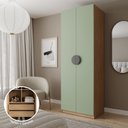 Ver imagem 3 de Guarda-Roupa Planejado Joy com Gaveteiro CabeCasa MadeiraOriginals Verde