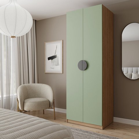 Guarda-Roupa Modulado Joy com Gaveteiro CabeCasa MadeiraOriginals Verde