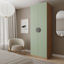 Ver imagem 1 de Guarda-Roupa Planejado Joy com Gaveteiro CabeCasa MadeiraOriginals Verde