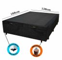 Ver imagem 4 de Base Box Baú Casal em Corino Preto com Pistão a Gás - 41x138x188cm