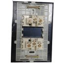 Ver imagem 2 de Conjunto 4x2 Linha Ebony Sleek Alto Brilho Margirius 4x2" 2 Tomadas 2p+t 20a Separadas