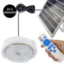 Ver imagem 6 de Luminaria Solar Kit 4 Unid 300w Sobrepor Potente Controle Luz Garagem 3 Cores Led Iluminação Casa Va