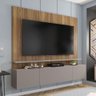 Painel Intense Tv Até 75'' 3 Portas Marrom E Bege - 1
