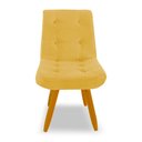 Ver imagem 3 de Cadeira de Jantar Eames Estofada Suede Amarelo - Montanaris Decor MD MONTANARIS DECOR