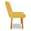 Ver imagem 4 de Cadeira de Jantar Eames Estofada Suede Amarelo - Montanaris Decor MD MONTANARIS DECOR