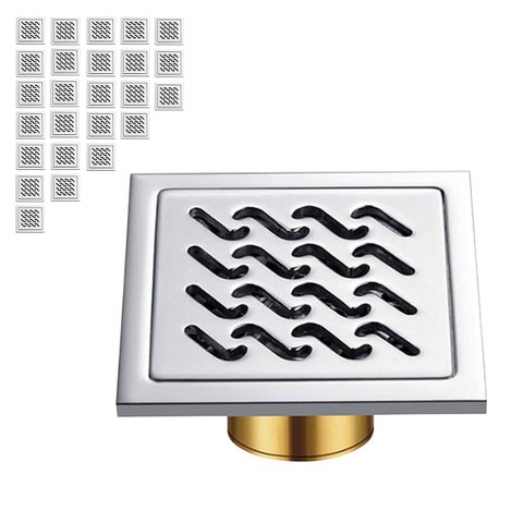 Ralo Inox 10x10 Kit 25 Uni Anti Odor Anti Inseto Quintal Banheiro Varanda Resistente Higienico Lavab