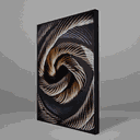 Ver imagem 3 de Quadro Decorativo Abstract Rope Sisal Relevo