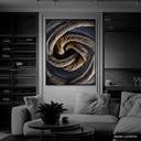 Ver imagem 2 de Quadro Decorativo Abstract Rope Sisal Relevo