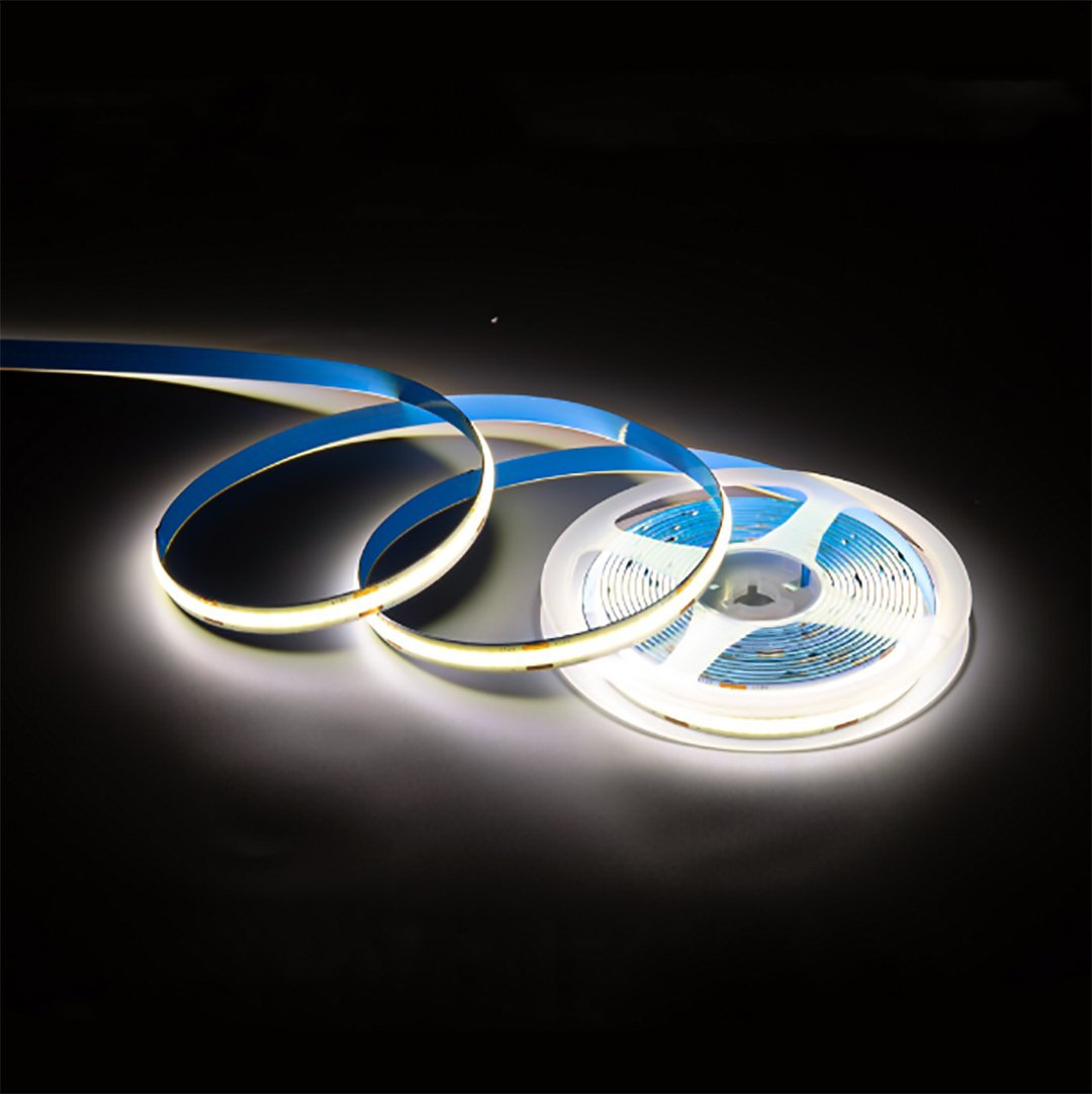 Fita Led Cob Delis 12v 12w/m 5m 320LEDS/m 4000K + Fonte 150w - 1