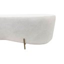 Ver imagem 5 de Puff Decorativo Orgânico Alana Bouclé Marfim