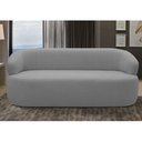 Ver imagem 2 de Sofá 3 Lugares Living Orgânico Sala de Estar 170cm Conka F05 Bouclê Cinza - Mpozenato