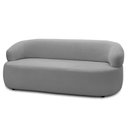 Ver imagem 1 de Sofá 3 Lugares Living Orgânico Sala de Estar 170cm Conka F05 Bouclê Cinza - Mpozenato