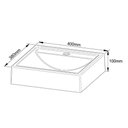 Ver imagem 5 de Conjunto de Banheiro Balcão Suspenso Bn3607 C/ Cuba Pia Bn3600 60cm Cor Mármore Branco - Tecno