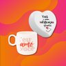 Kit Romântico com Luminária Coração + Caneca Cerâmica Dicionário do Amor - 4