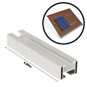 Ver imagem 3 de Perfil Barra Trilho Estrutura Suporte Fixador Placa Painel Solar Alumínio 4,80 Metros | Perfil Maste
