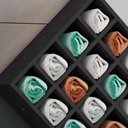 Ver imagem 5 de Nicho de Parede Porta Toalha Para Salão Barbearia 16 Divisões Preto - AJL Móveis