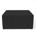 Ver imagem 7 de Kit 02 Puffs Decorativos Para Sala de Estar Quadrado Milano 90x90 W01 Suede Preto - Lyam Decor