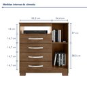 Ver mais imagens de Cômoda Sapateira 1 Porta 4 Gavetas Itapema