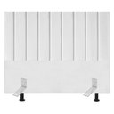 Ver imagem 1 de Cabeceira Cama Casal Queen Size 160 Cm Luna Corino e Frame Branco