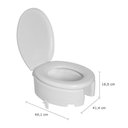 Ver imagem 6 de Assento Sanitário Elevado Astra Tae13t-k com Tampa e Trava 16,5cm Almofadado Branco