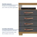 Ver imagem 3 de Cômoda Sapateira 1 Porta 4 Gavetas Itapema