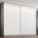 Ver imagem 1 de Guarda Roupa Casal Coliseu 2 Portas de Correr 6 Gavetas Branco/Absoluto