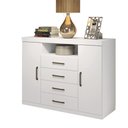 Ver imagem 1 de Cômoda para Quarto 2 Portas 4 Gavetas 1 Nicho Master
