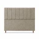 Ver imagem 3 de Cabeceira para Cama Casal Estofada 1,38 ,Mts Mel Vilajo: Suede Crush Cappucino