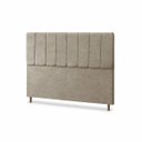 Ver imagem 4 de Cabeceira para Cama Casal Estofada 1,38 ,Mts Mel Vilajo: Suede Crush Cappucino