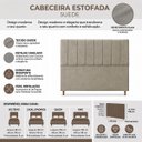 Ver imagem 7 de Cabeceira para Cama Casal Estofada 1,38 ,Mts Mel Vilajo: Suede Crush Cappucino